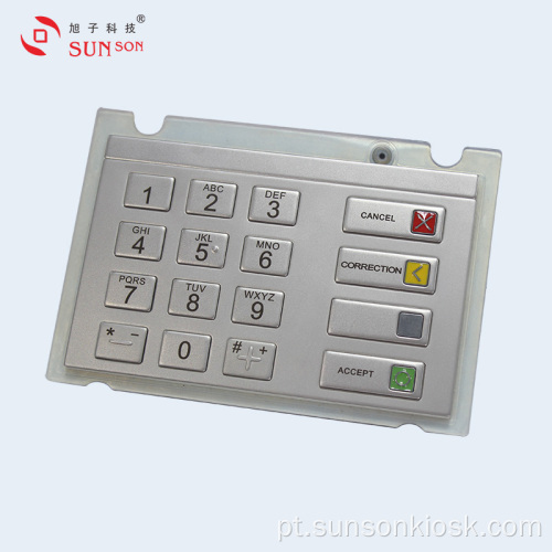 PIN pad de criptografia de tamanho médio para quiosque de pagamento